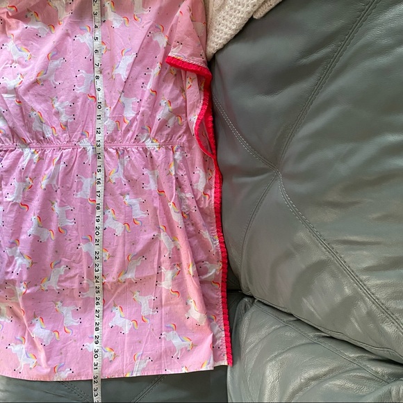 π¦πNWT Unicorns CAT & JACK Swim Beach COVER UP w/ HOT PINK TASSELS XL 14/16 - Picture 13 of 16